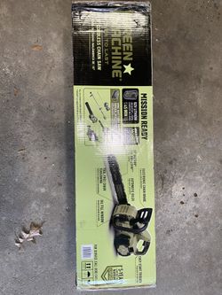 NEW Green Machine 62v Cordless Electric 16 Inch Chainsaw With 4AH Battery And Rapid Charger
