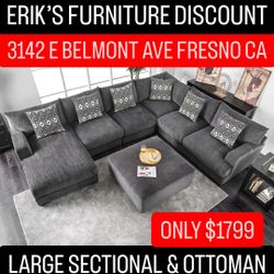 BIG SECTIONALS & OTTOMAN $1799