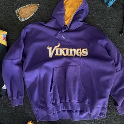 Vintage Vikings Hoodie Xl