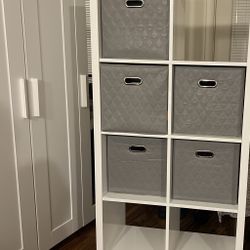 IKEA Storage Cubes + Custom Added Cute Lockable Rolling Wheels