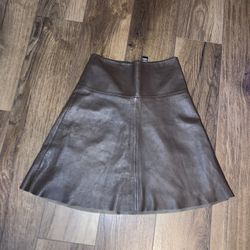 BCBG Maxazria Leather Skirt Size 2