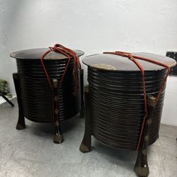 Pair of Antique Japanese Hokai Lacquer Boxes Meiji Vito Giallo Collection Shell Game