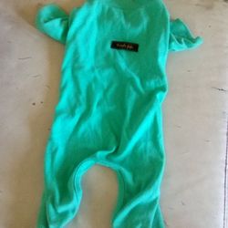 Pet Dog Cat Green Jumpsuit Sz L