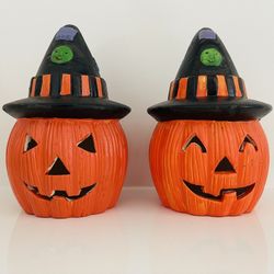 Halloween Candle Holders In Ceramic NEW
