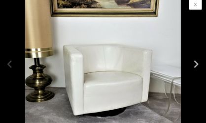 Modern Willi SCHILLIG Havana by Wolfgang Setz Leather Swivel Armchair Germany