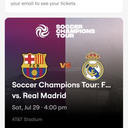 Fc Barcelona Tickets Vs Madrid 