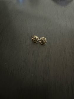 Gold nugget earrings 10k