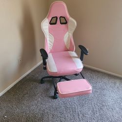 Gaming/Office Chair (Pink & White)
