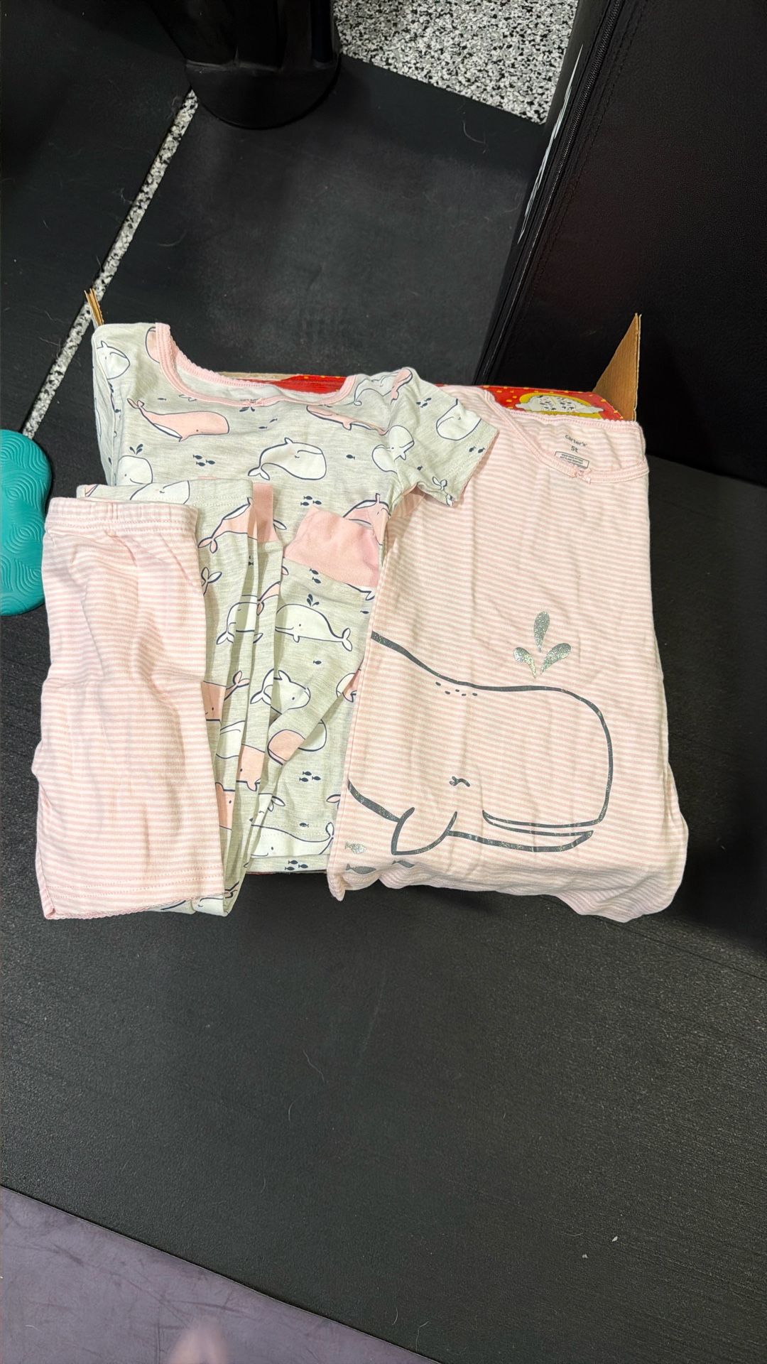 Pink Girls Toddler 5T Whale Set (2 outfits)