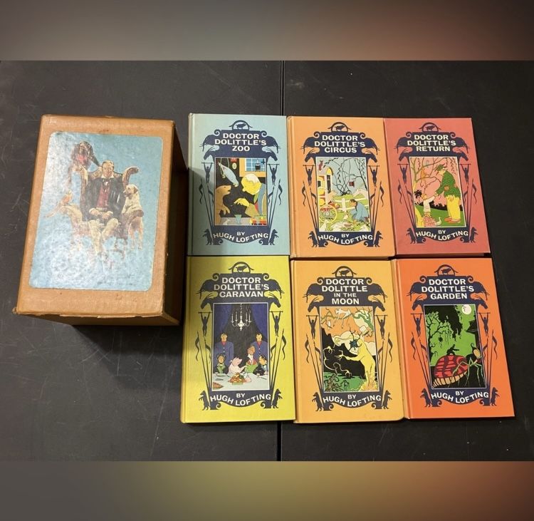 Vintage Dr. Doolittle Book Set - 1967 Lippincott Publishing Box Set