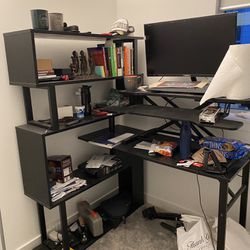 Bookshelf + Computer Desk