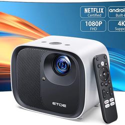 ETOE 4K Support Android TV Projector 