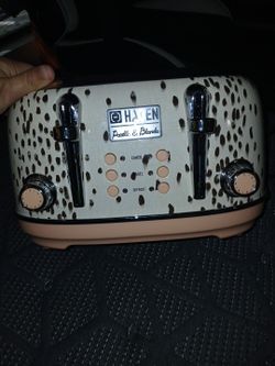 Haden Margate Poodle Print 4 Slice Toaster