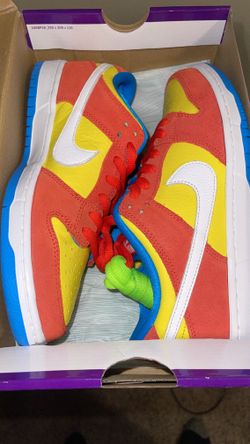 Nike Sb Dunk low Bart Simpson Size 9 With Ebay Socks 
