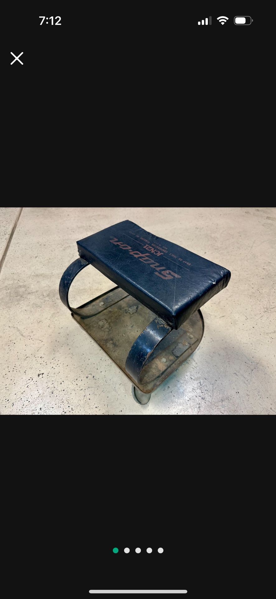Old School Snap-on Mechanics Roller Seat
