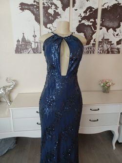 NEW!!!!Navy Blue DRESS*Prom*wedding*party*gown