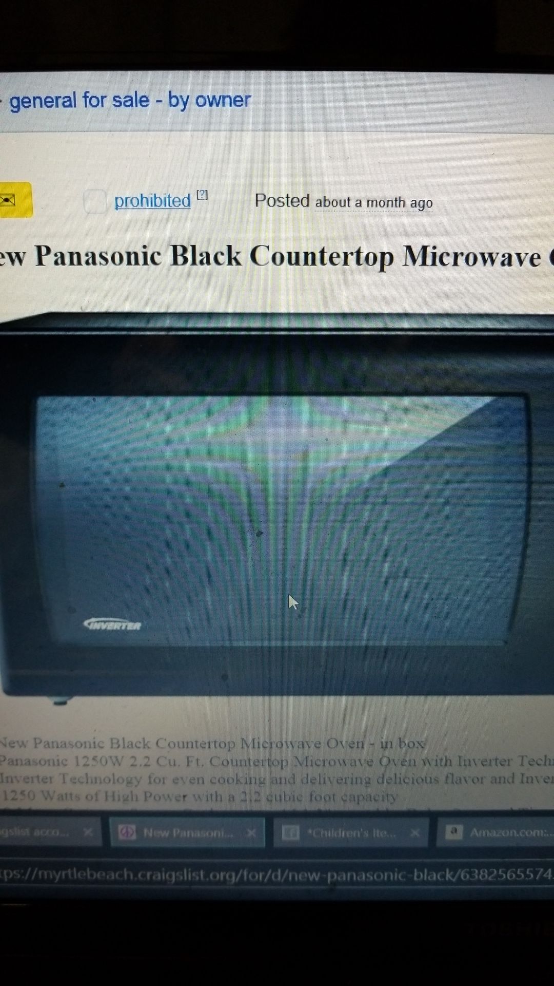 Panasonic microwave oven