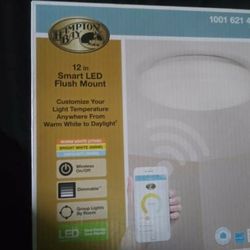 12" Smart LED Flush Mount Light! Hampton Bay! Brand New In Box! 