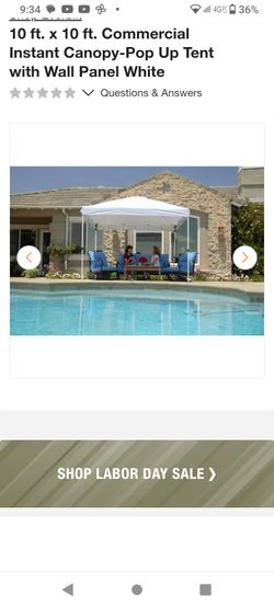 10x10 White canopy