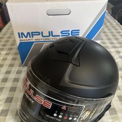 Impulse Modular Helmet with Mesh Intercom - Matte Black - Large IMPULSE-MB00L1