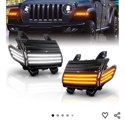 Jeep Wrangler JL 2018-2020, Smoked Len 4pcs