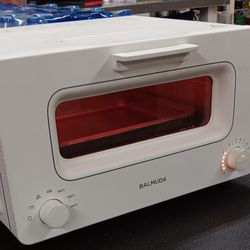 BALMUDA Steam Toaster Oven with 5 Cooking Modes: Sandwich Bread, Artisan Bread, Pizza, Pastry, Oven. Compact Design. K0 Baking Tray.
