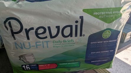 Prevail Nu-Fit Daily Briefs, Medium, 16 Count (2pack