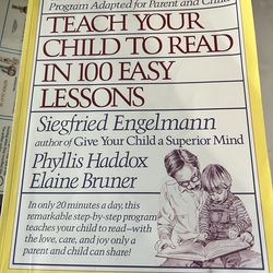 Book-teach your child to read in 100 lessons.