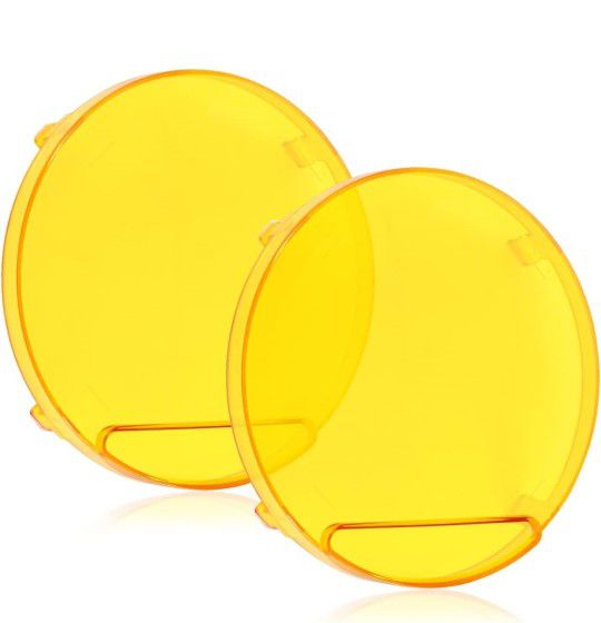Round Amber Light Covers 7 Inch 