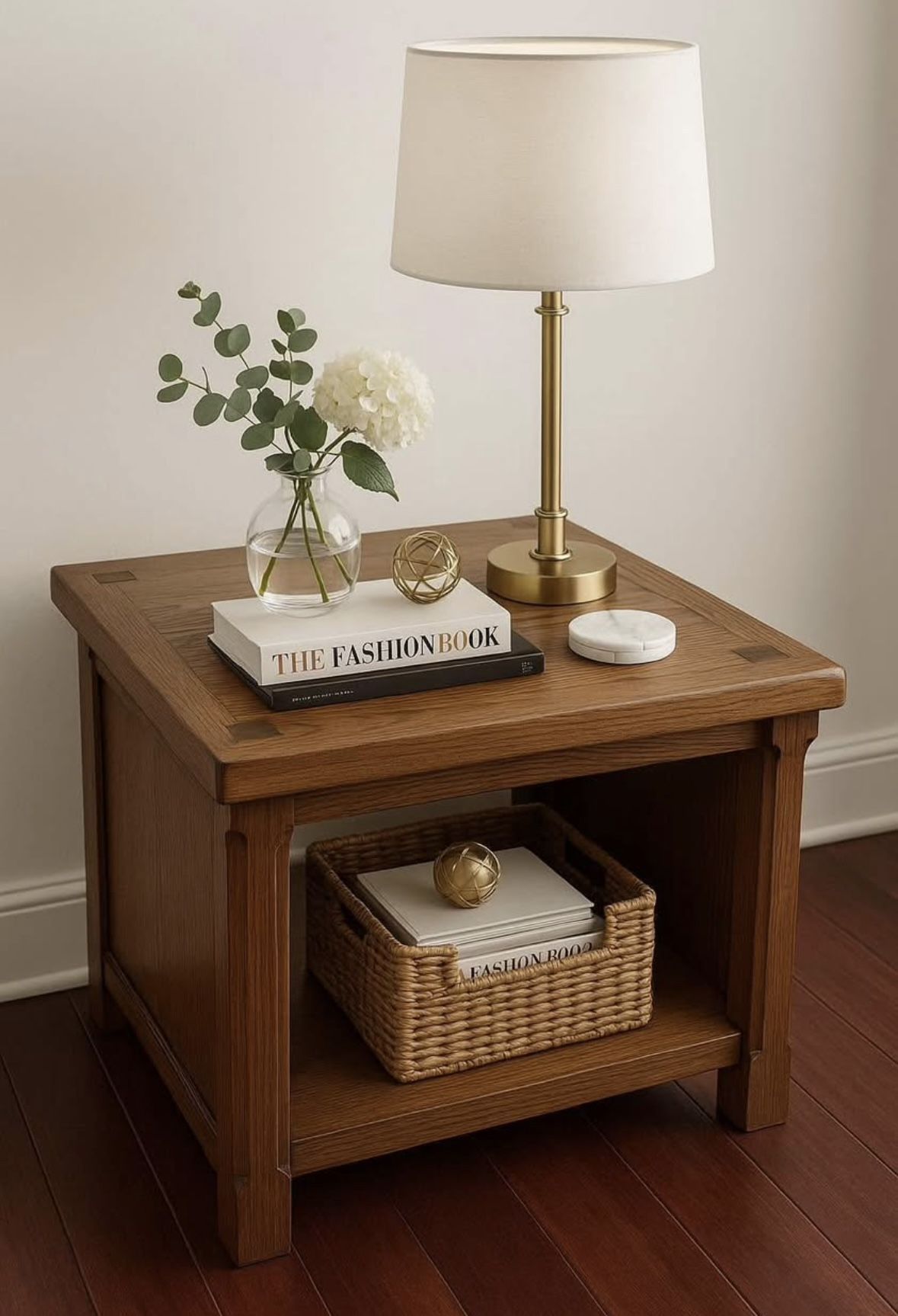 Lane Tuxedo End Table With Bowtie Inlay