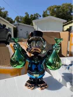 Scrooge McDuck Chrome Figure 40cm - Blue