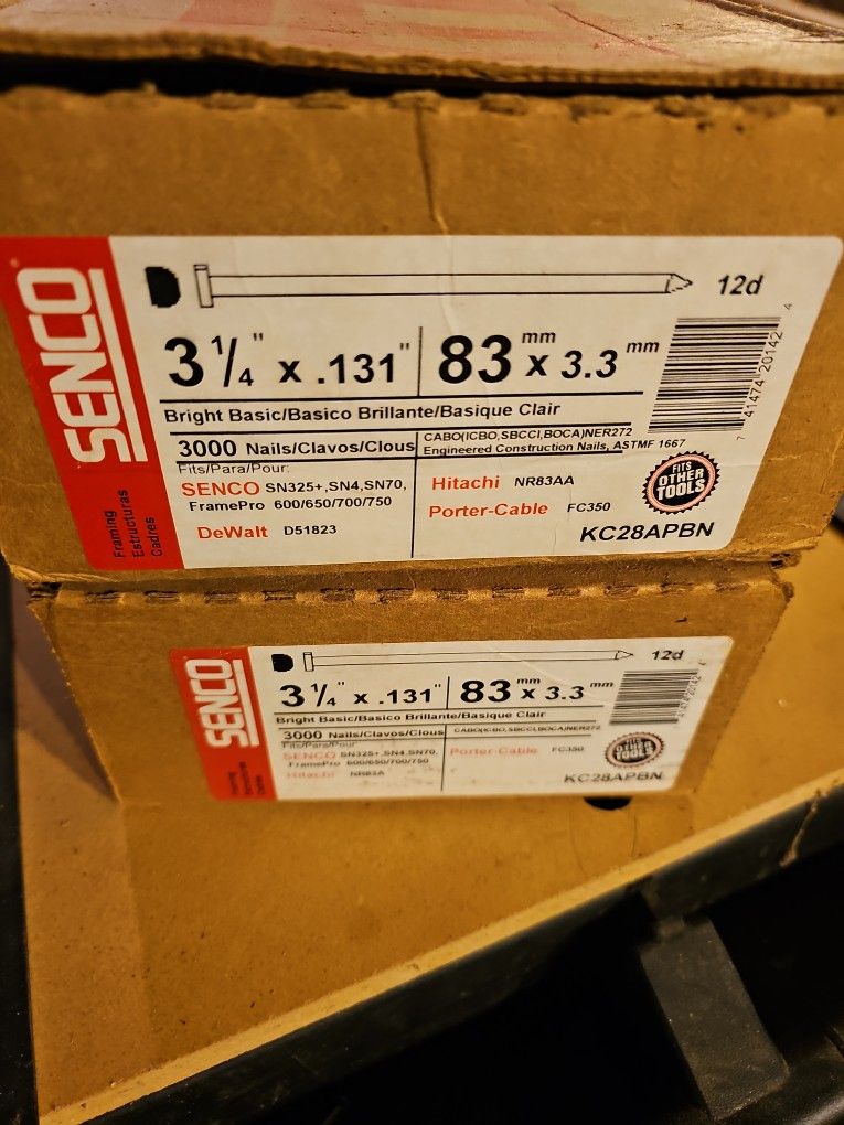 Senco 3 1/4x .131 Nails 12d