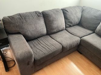 Gray Fabric Sectional Sofa
