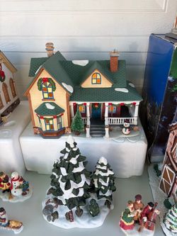 Christmas Village House Figurine with Light