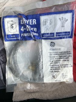 Dryer Cord 4 ft. New