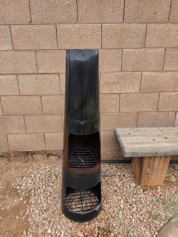 Sunnydaze 59" Chiminea Outdoor Fire Pit