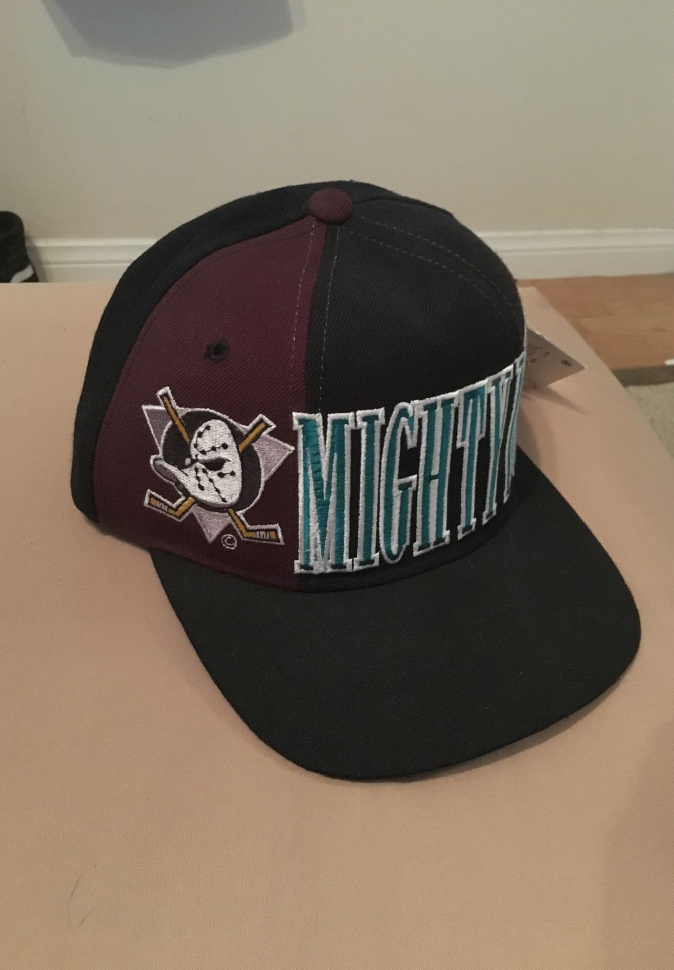 Mighty Ducks vintage hat on fire sharktooth logo athletics shockwave script  sports specialities jersey for Sale in Henderson, NV - OfferUp