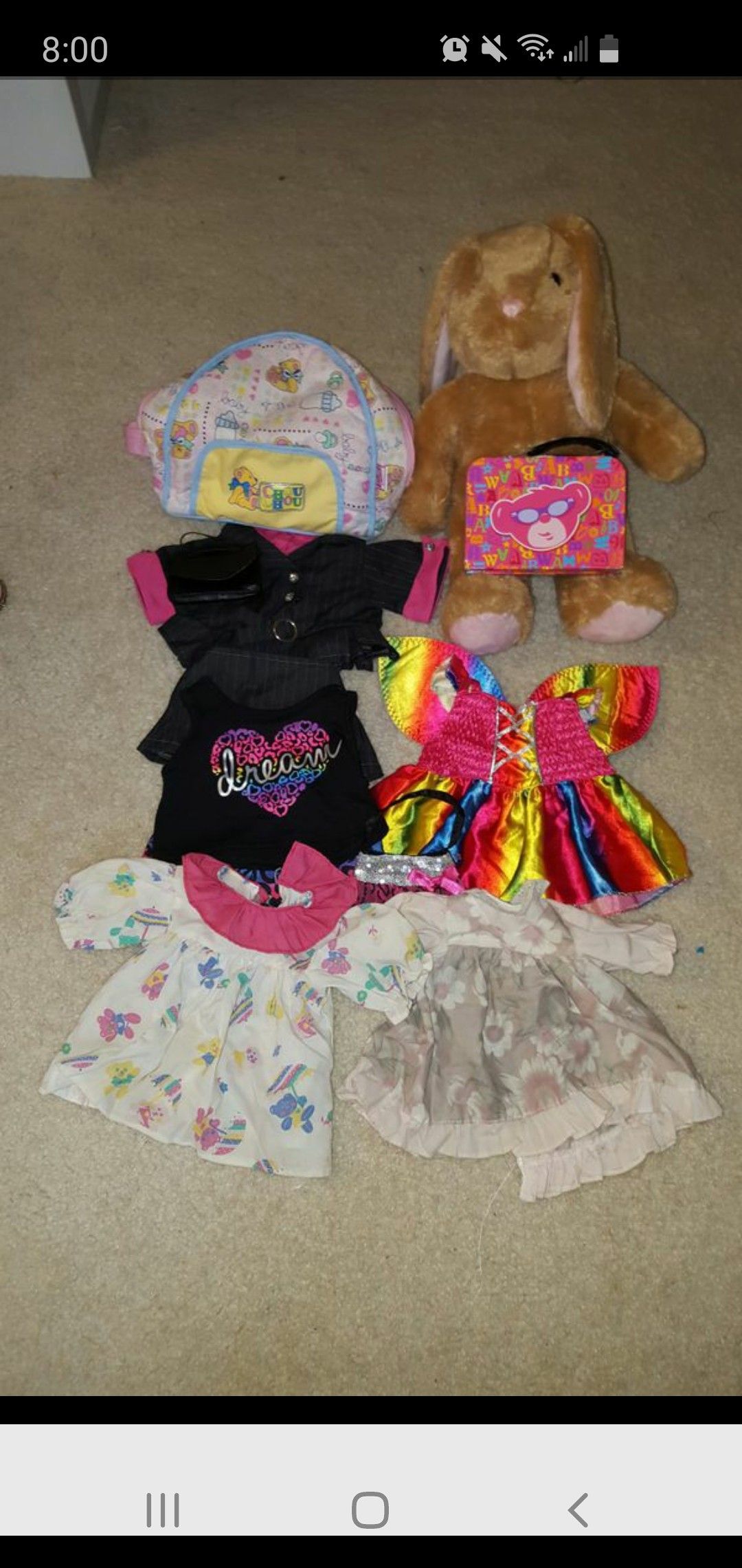 Build-A-Bear Workshop outfits and doll