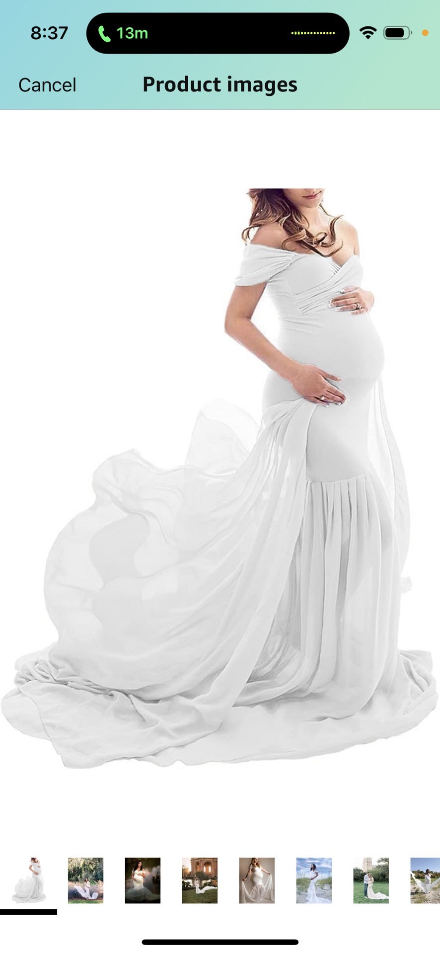 White Maternity Dress