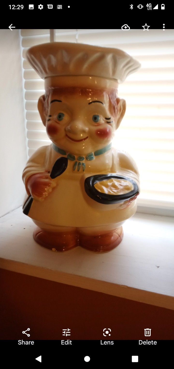 Vintage Chef Cookie Jar