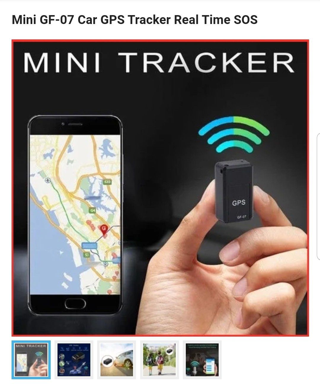 Mini GF-07 Car GPS Tracker Real Time SOS