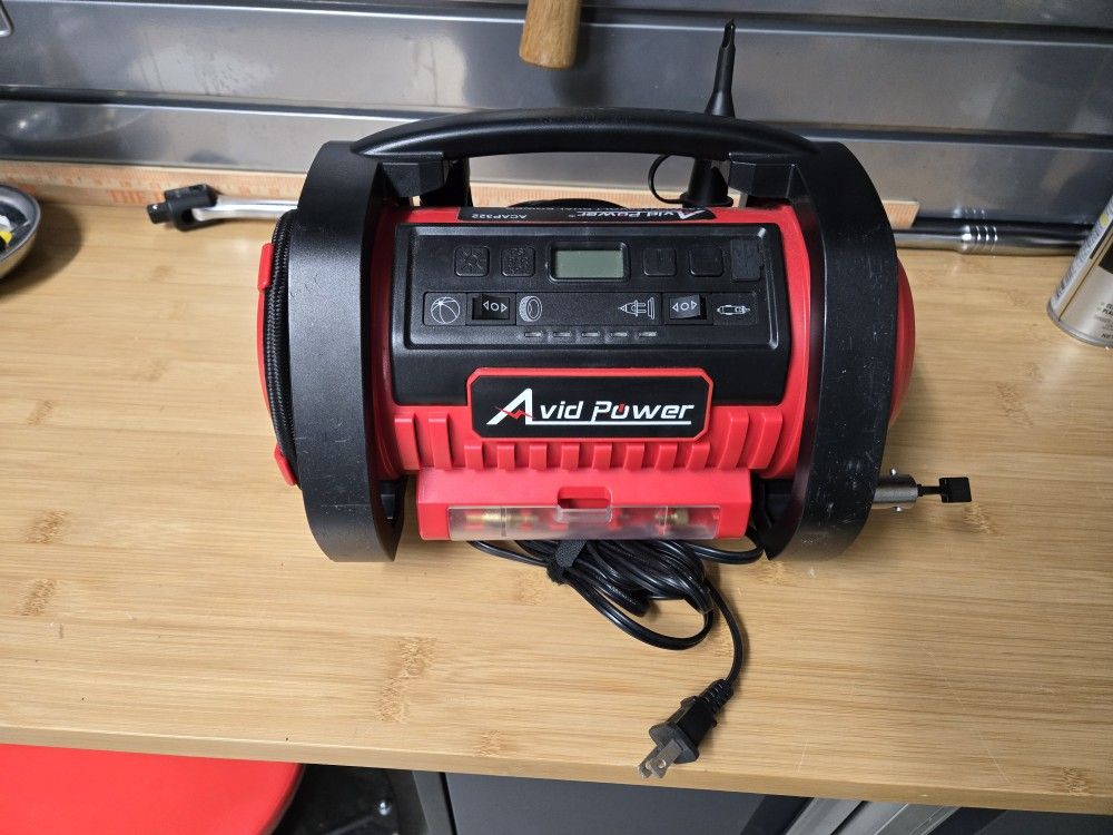 Avid Power 12v/AC Portable Air Compressor Tire Inflator