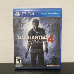 Uncharted 4 A Thiefs End PS4 PlayStation 4 CIB Video Game Not For Resale Edition