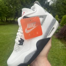 Jordan 4 White Cement (GS)