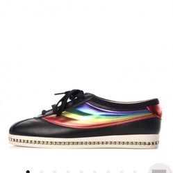 Web Accent Glitter Sneakers Women's Gucci Shoes 