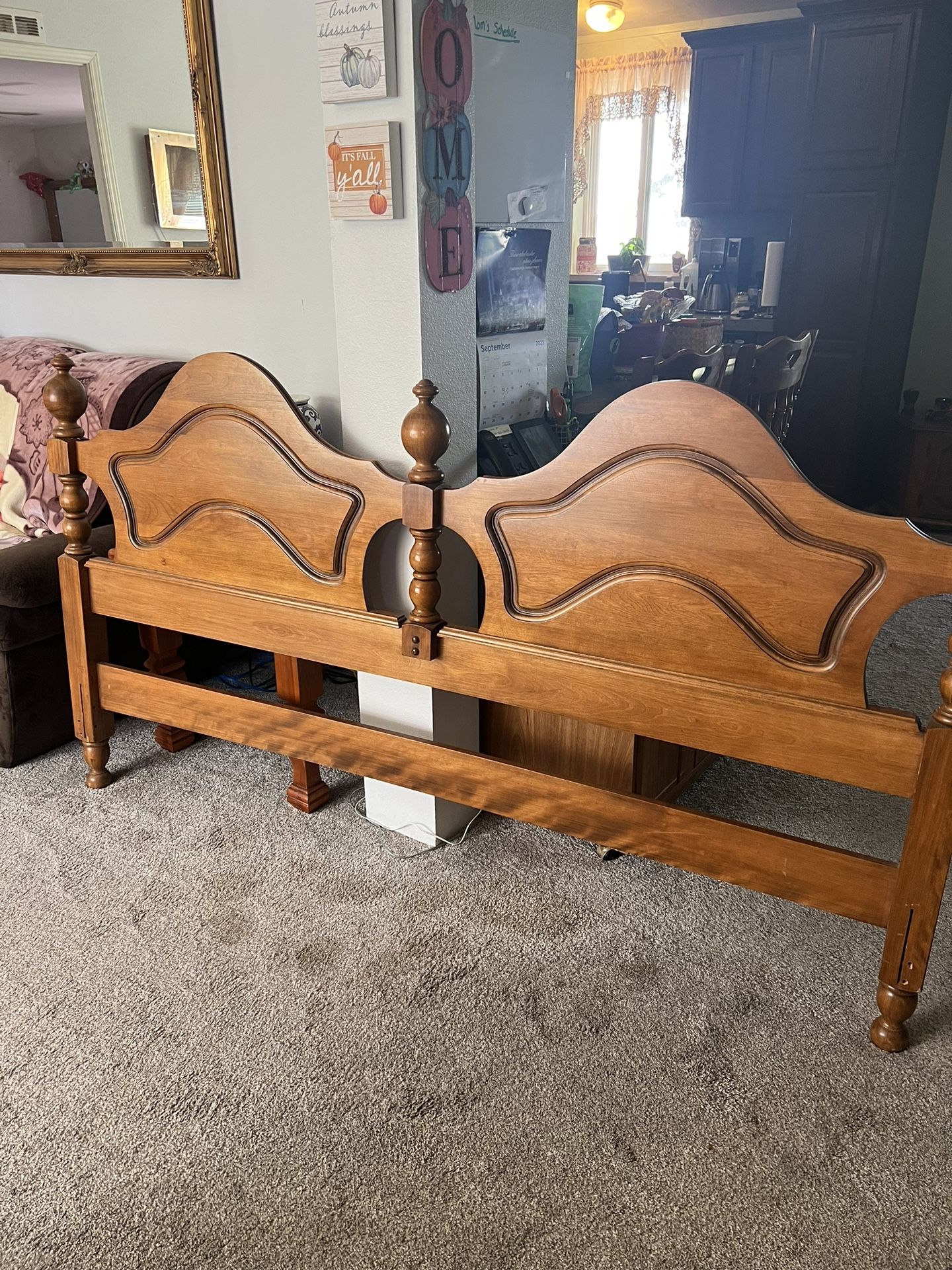 Maple Wood King size Headboard