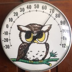 VINTAGE MCM OHIO THERMOMETER CO. - JUMBO DIAL USA