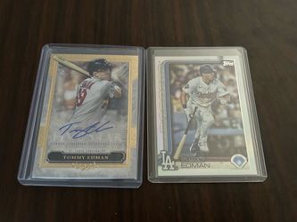Dodgers Tommy Edman (2) card lot Auto