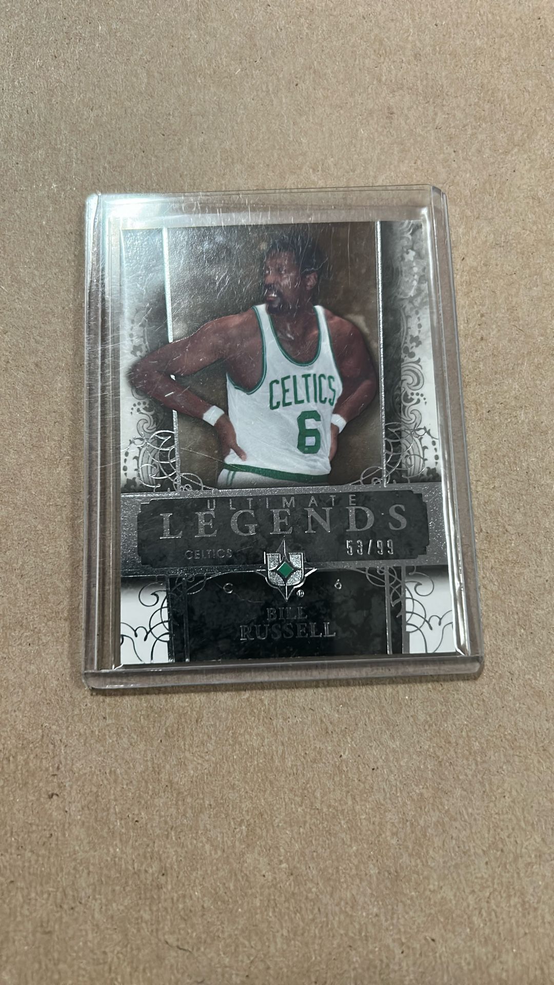 BILL RUSSELL 2006-07 ULTIMATE COLLECTION LEGENDS #53/99! BOSTON CELTICS!