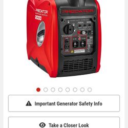 Predator 1600 Watt Quiet Generator